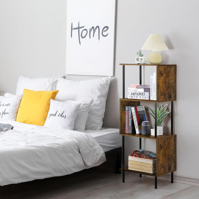 Geometric Bookcase, Brown