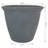 Kristie Round Gray Polyresin Outdoor Planter Pot with a Weather-Resistant Finish-456711173