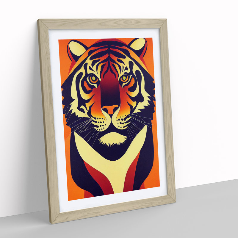 Tiger Abstract - Single Picture Frame Print