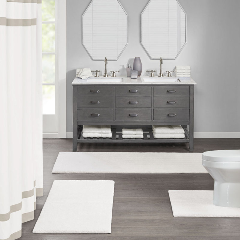 Bath Rug, Ivory, Rectangle 2' x 3'4"