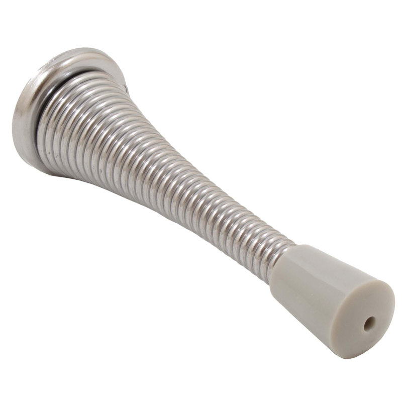 Butoir de porte en acier, Chrome brillant