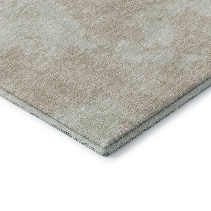 Premium Machine Washable Prisco Beige Rug, Rectangle 5' x 7'6"