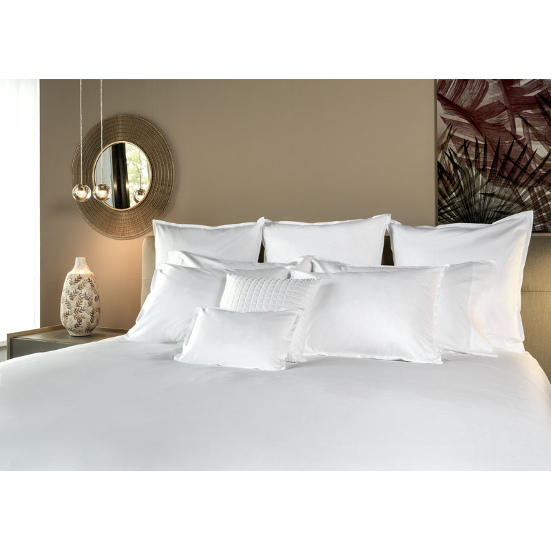 Lineare Pillow Case, Standard Pillowcase, White