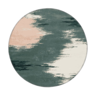 Watercolor Gray Indoor and Outdoor Area Rug