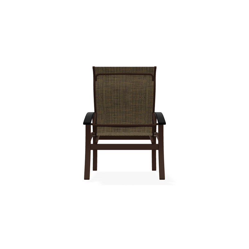 Chaise de patio Askar, Beacon taupe Sunbrella®, Noir, Kona texturé