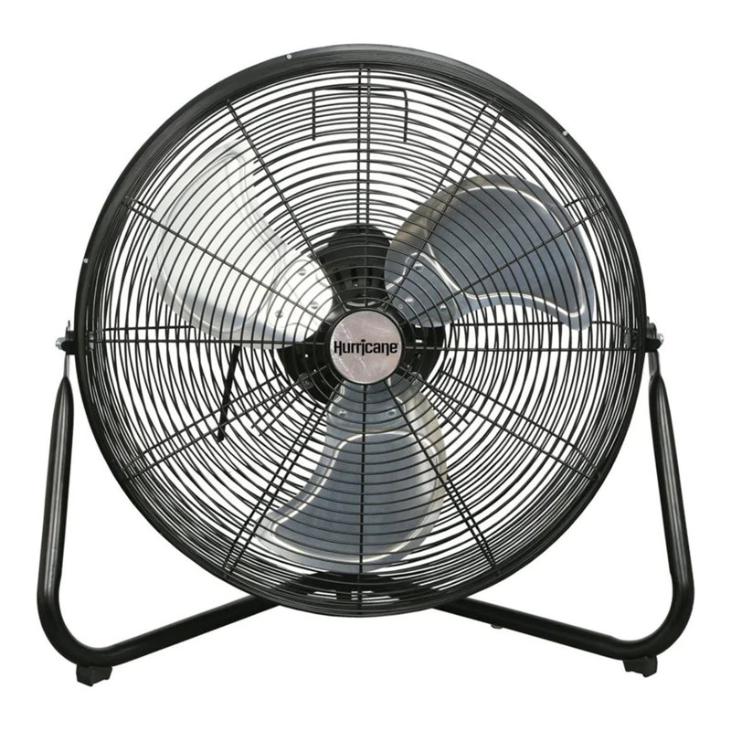 Ventilateur en métal Hurricane Pro, Noir, H 23,6 po x l 24 po x P 11,8 po