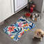 Tapis à fleurs abstraites - 1 pièce