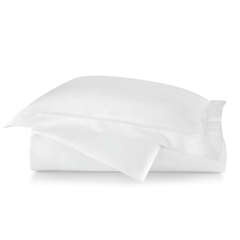 Lyric Tailored Sham, White, Euro