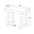 Coleman Rectangular Side Table, 25in-640607836