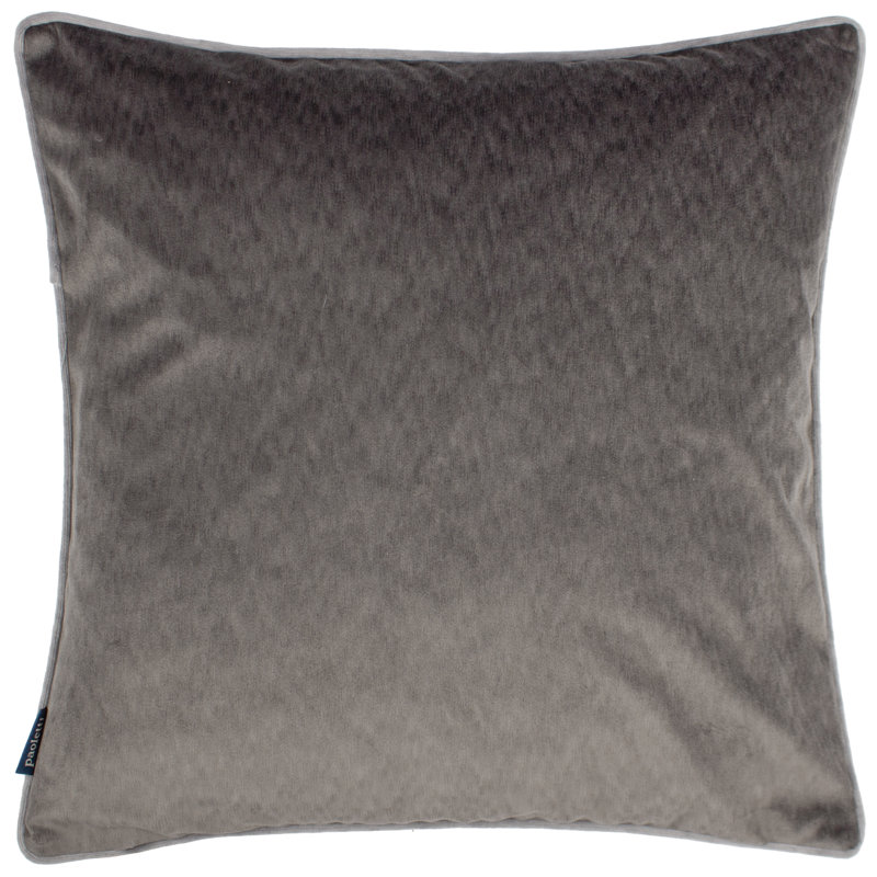 Torto Throw Cushion, Charcoal/Silver, Square, 50cm x 50cm
