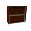 Bureau de réception rectangulaire en stratifié Previlus-385660824