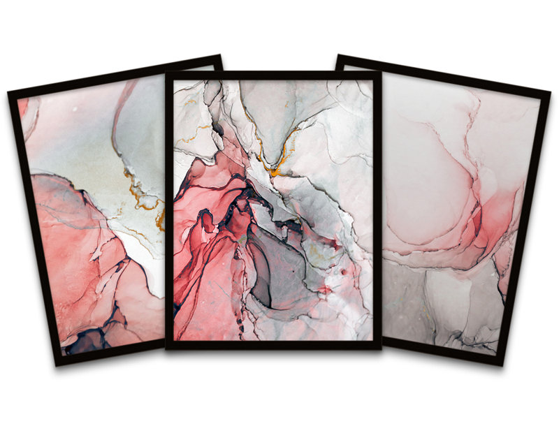 Marble Swirls - 3 Piece Print Set