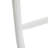 5' White Solid Wood Blanket Ladder – Rustic Farmhouse Storage Ladder
