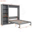 Lit escamotable mural avec tablettes Murphy