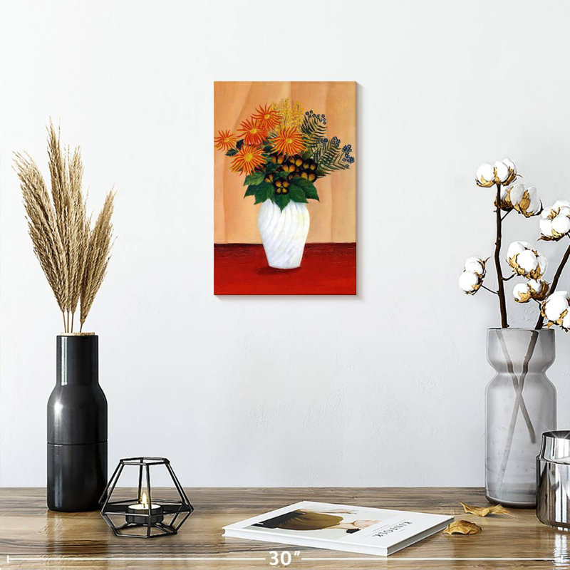 Bouquet de fleurs Harnek 1909-10, H 12 po x l 8 po