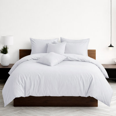 Luxury 3-Piece Dyed Duvet Cover Set With Pillowcases