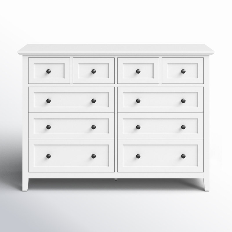 Commode 8 tiroirs Renee, Blanc