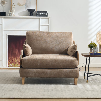 Foldable Sofa Bed Recliner, 3-In-1 Convertible Sleeper, Mid-Century Modern Decor, Suitable For Small Spaces, With Three Pillows, Can Be Placed In The Bedroom Study Room Guest