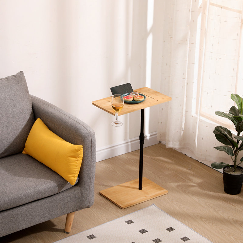 Chakina C-Shaped End Table with Slots
