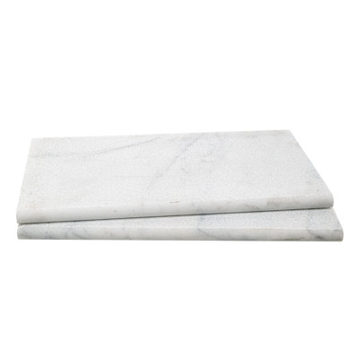 Snowcap Summit 12 in. x 24 in. x 1.18 in. Sandblasted Marble Pool Coping (2 sq. ft./unit, 1 Piece)
