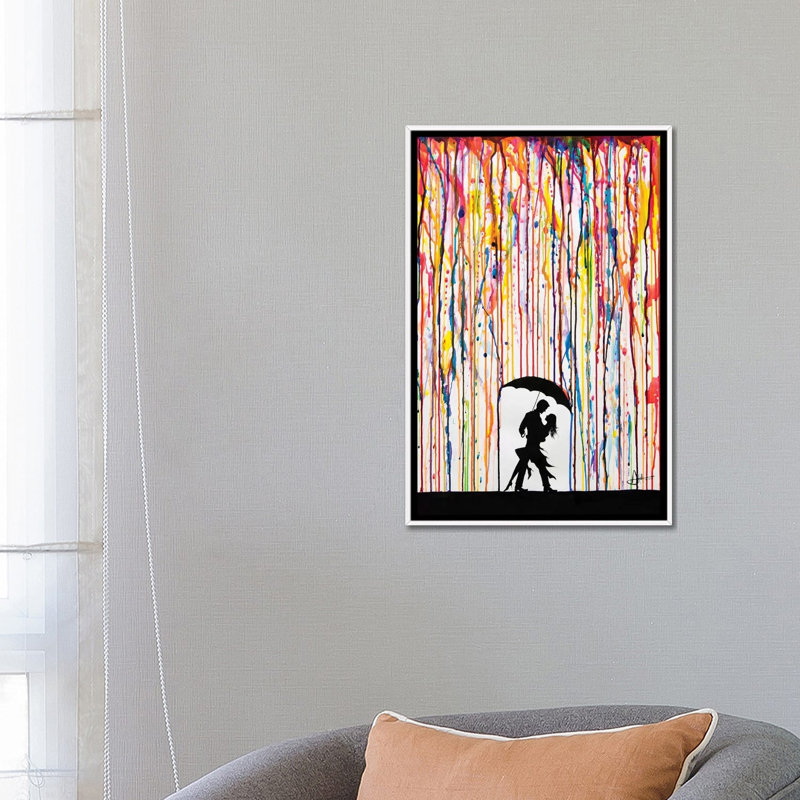 Tempest par Marc Allante - reproduction, H 26 po x l 18 po x P 1,5 po, Toile avec cadre blanc
