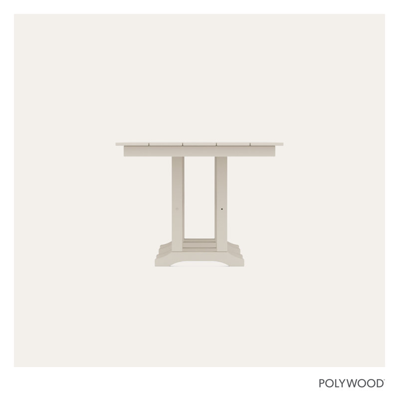 Farmhouse 37" x 72" Dining Table, Cream, 29.06"H x 37.72"W x 72"L