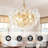 9-Light Modern Artistic Glass Bubble Chandelier-893105197