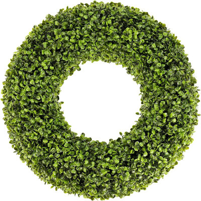 Boxwood Wreath - Green - 20 Inch, Indoor/Outdoor All-Season Decor