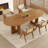 Nut-brown Oval Solid Wood Dining Table-1566994220