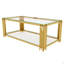 Transparent Glass Coffee Table,Rectangle