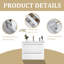 Ensemble de meuble-lavabo mural 30 po White Morden