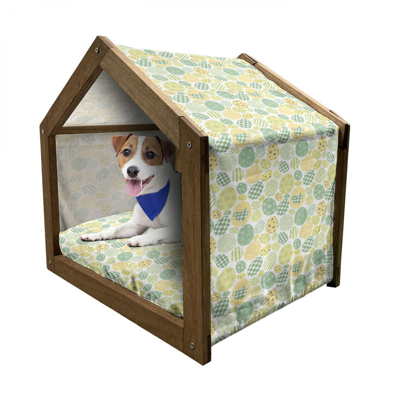 Niche pour chien en bois, H 32,28 po x l 39,37 po x P 28,35 po