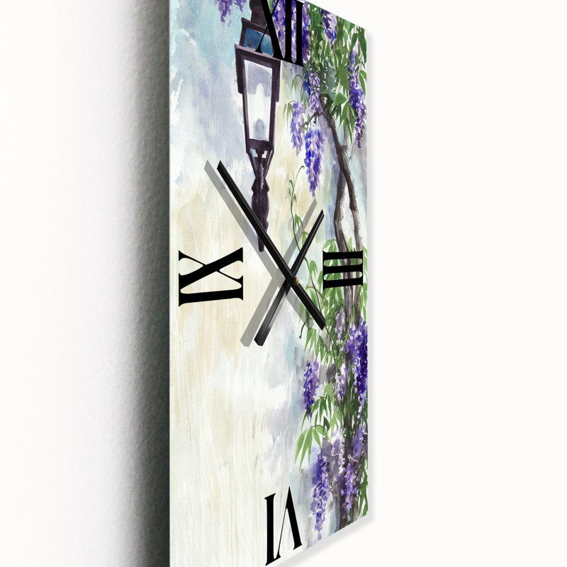 Horloge murale traditionnelle lilas, Petit