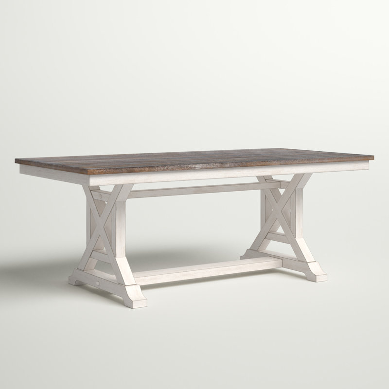 Table de salle à manger Amiee-Lee, Ivoire ivoire, H 30 po x l 78 po x P 38 po