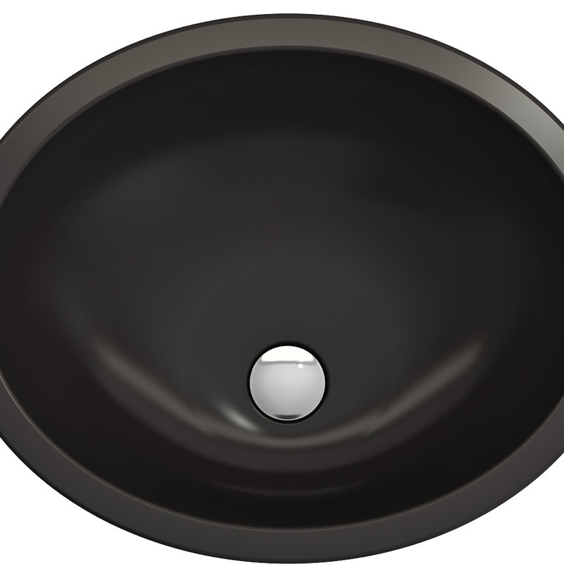 Parma 22.4'' L Bathroom Sink, Matte Black