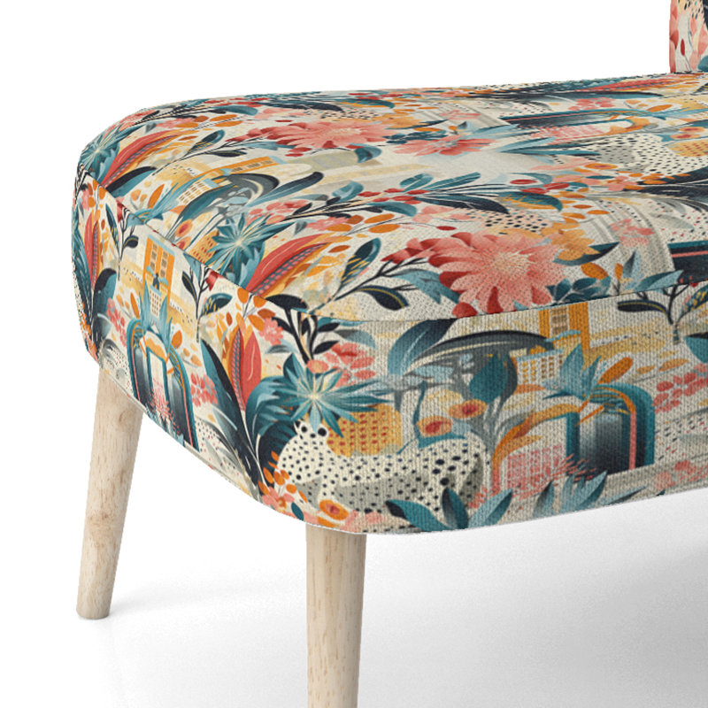 Chaise d'appoint rembourrée Urban Jungle City Tropical