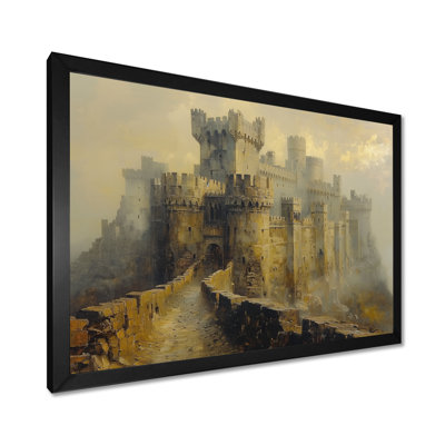 Médaille d'automne gris gris, château français I - Châteaux, art mural