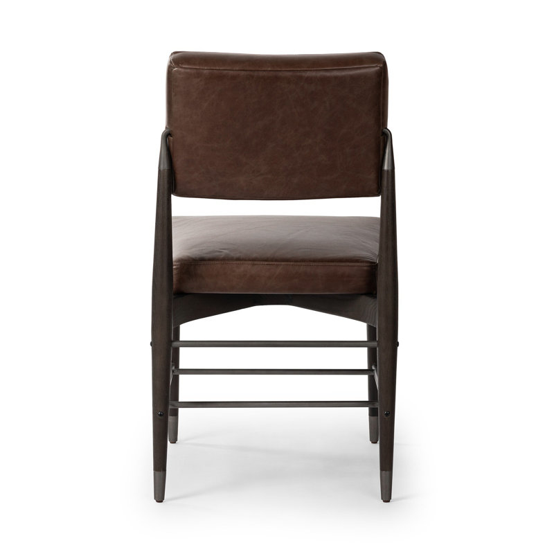 Anton Upholstered Dining Chair, Havana Brown Leather