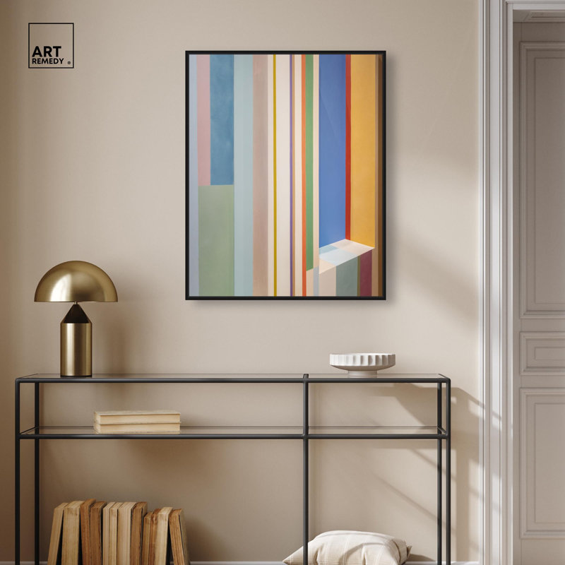 Impression sur toile Color Chorus II par Art Remedy, cadre noir, 24 x 30, H 31 po x l 25 po, Cadre noir