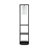 Two Tiered Vertical Shelving Stand with Light