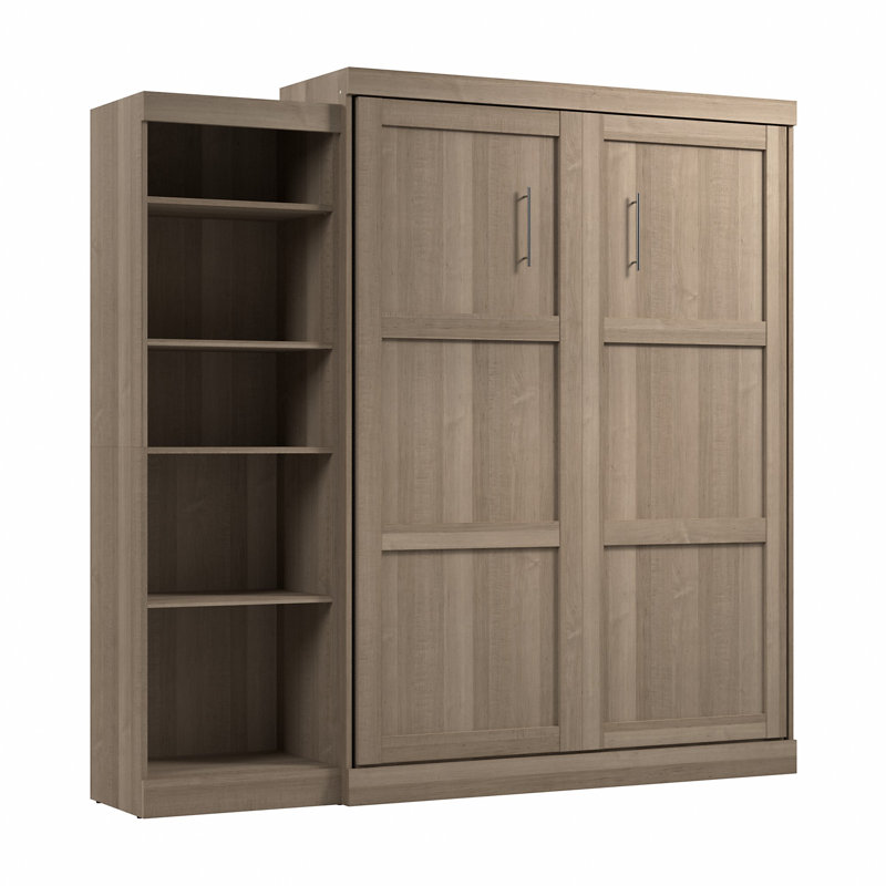 Lit escamotable avec rangement Arlex, Reine, Ash Gray
