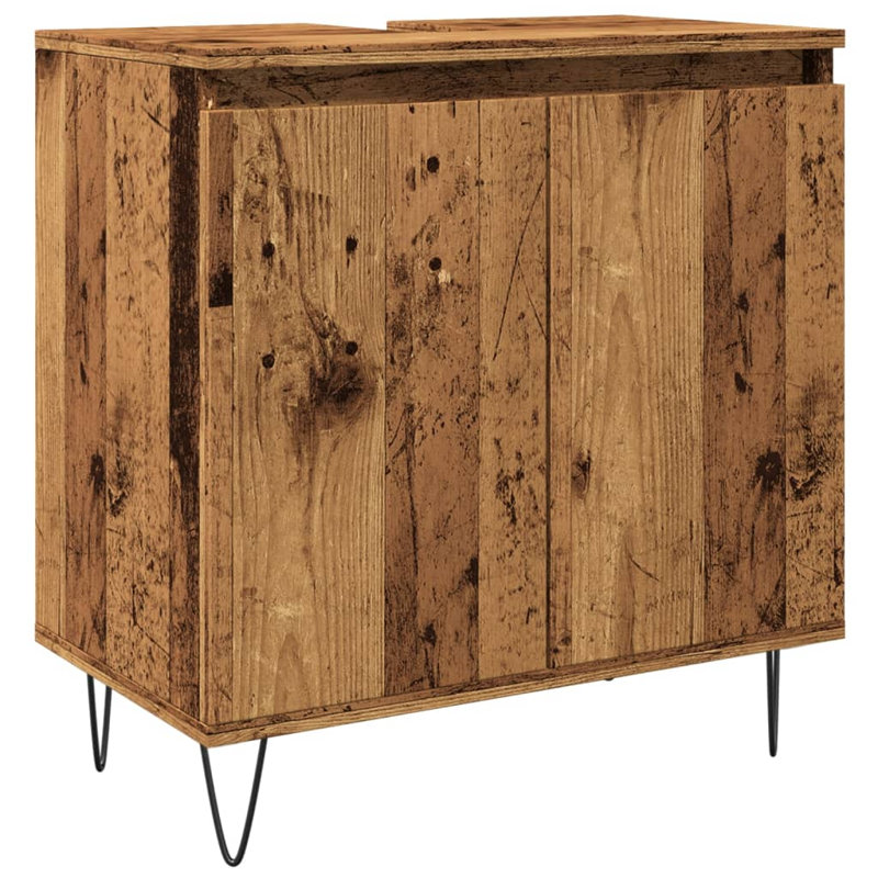 Connellsville Freestanding Bathroom Cabinet, Old Wood