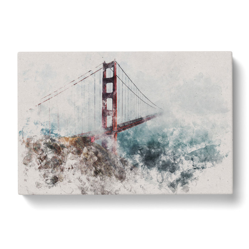 Golden Gate Bridge Vol.2 - Wrapped Canvas, 35cm H x 50cm W x 3cm D