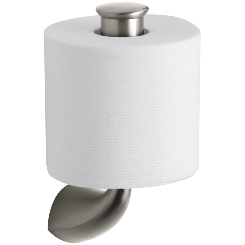 Alteo Vertical Toilet Paper Holder, Vibrant Brushed Nickel