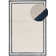 Carmel Modern Bordered Cream/Navy Area Rug