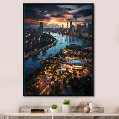 Vue magnifique du paysage urbain de Pékin I - reproduction