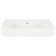 33" Burleson White Porcelain Rectangular Wall Bathroom Sink with Overflow