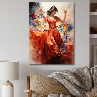 Mainab corail beige Mexique Fiesta Celebration Winab sur toile