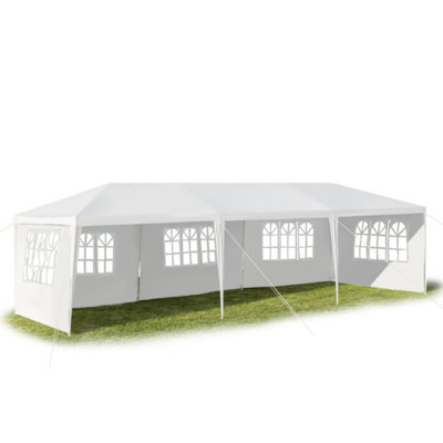 Auvent 10 x 30 pieds avec 5 parois latérales amovibles pour mariage