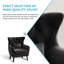 Chaises d'appoint confortables en velours surdimensionné (ensemble de 2)-2107653737